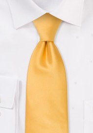 Solid Yellow Kids Tie
