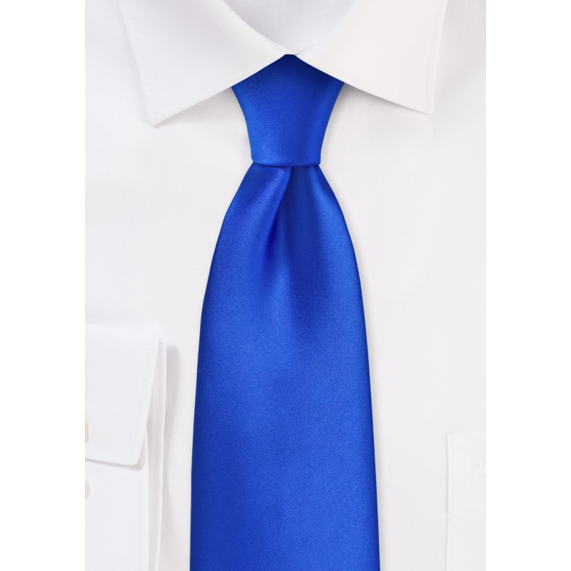 Marine Blue Tie in Long Length
