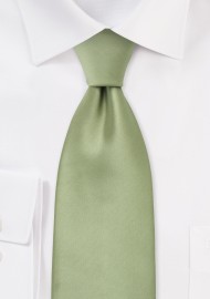 Extra Long Light Jade Green Tie