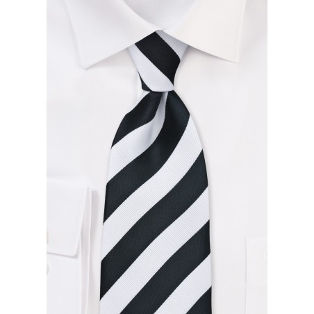 Classic Black and White Tie