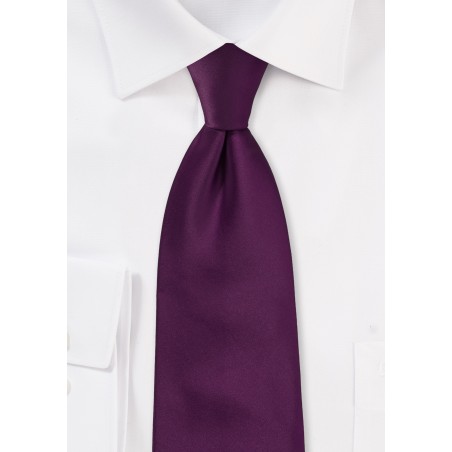 Bright Purple Necktie in XL Size
