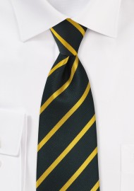 Onyx and Golden-Yellow Tie in Long Length
