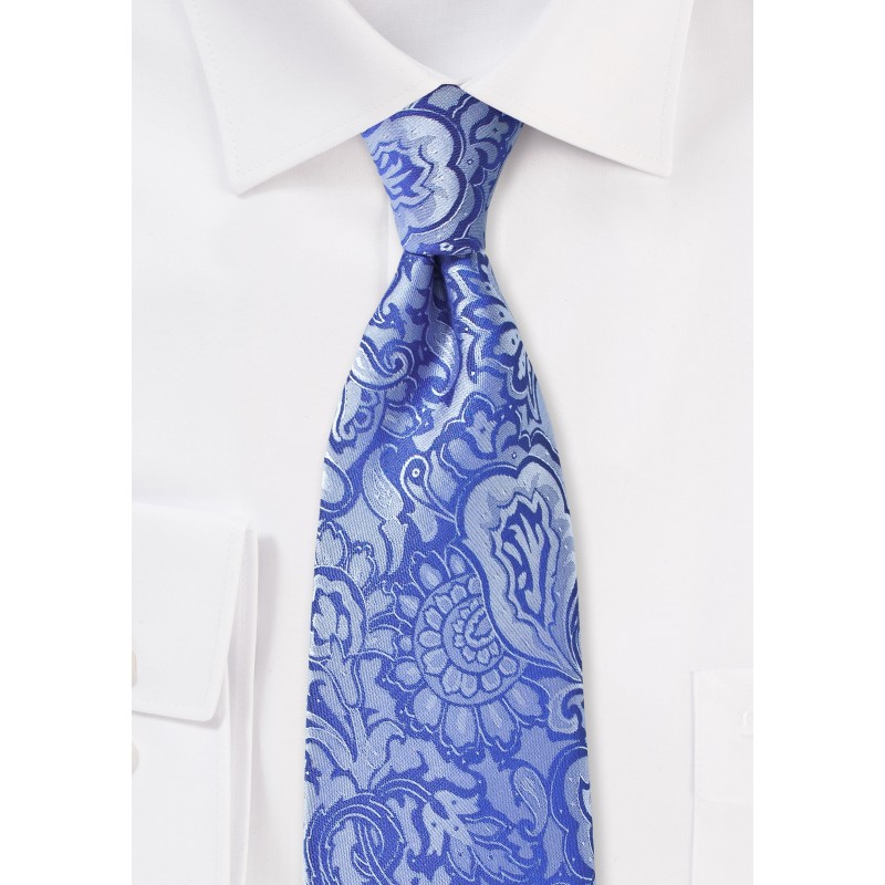 Horizon Blue Paisley Tie