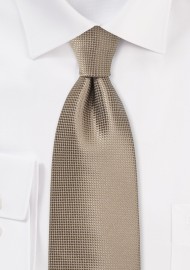 Textured Tie in Taupe