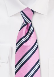 Cravate Cou Tie Slim Candy Stripe Qualité Coton T6135 