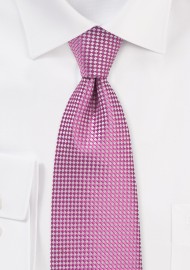 Vibrant Pink Mens Necktie