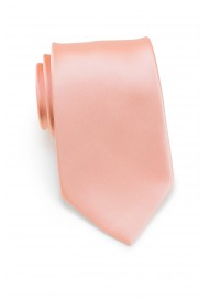 Solid Neck Tie in Peach Color