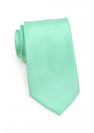 Bright Mint Colored Tie in Long Length