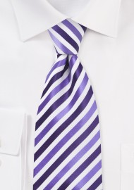 Striped Tie in Purples
