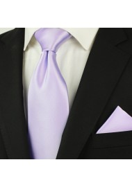 XL Tie in Soft Lavender Styled