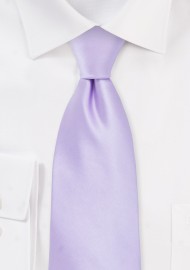 Solid Colored Kids Tie in Light Lavender