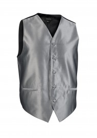 Formal Gray Mens Tuxedo Textured Vest