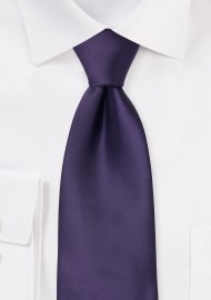 Solid Purple Kids Necktie