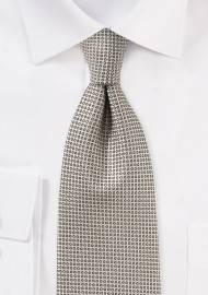 Textured Necktie in Taupe