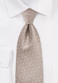 Cultured Polka Dot Tie in Fawn
