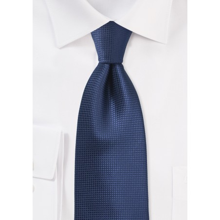 Solid Color Tie in Estate Blue