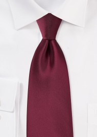 Claret Red Tie in XL