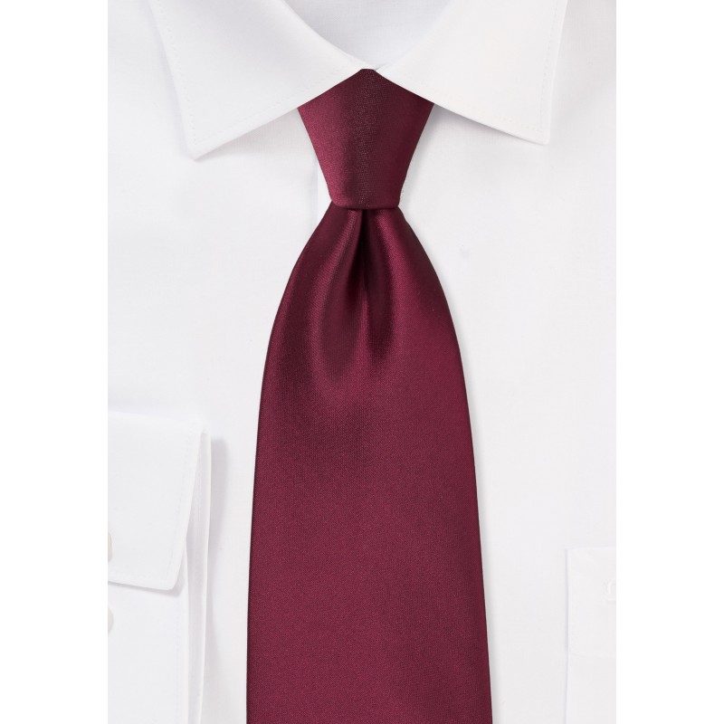 Claret Red Colored Men's Tie