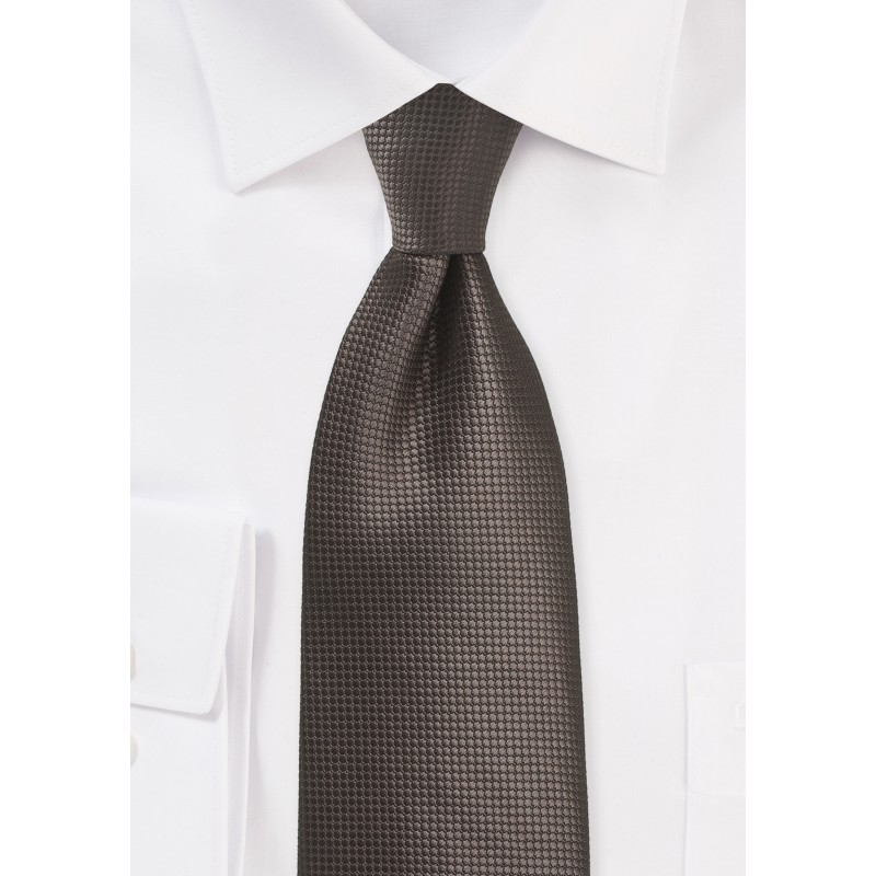 XL Tie in Chestnut Brown