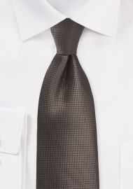 Textured Necktie in Chestnut Brown