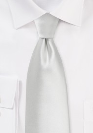 Solid Ivory Colored Mens Tie