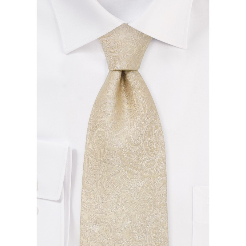Extra Long Ties - XL paisley design necktie