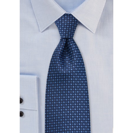 Dotted Tie in Tonal Blues