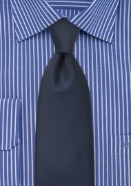 Textured Midnight Blue Tie