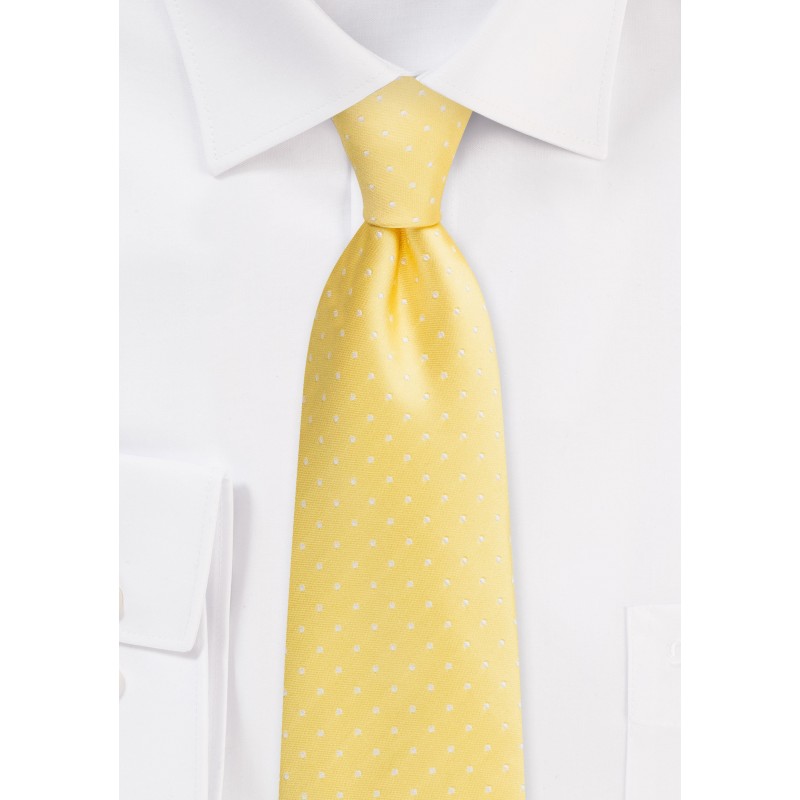 Polka Dot Tie in Dark Yellow