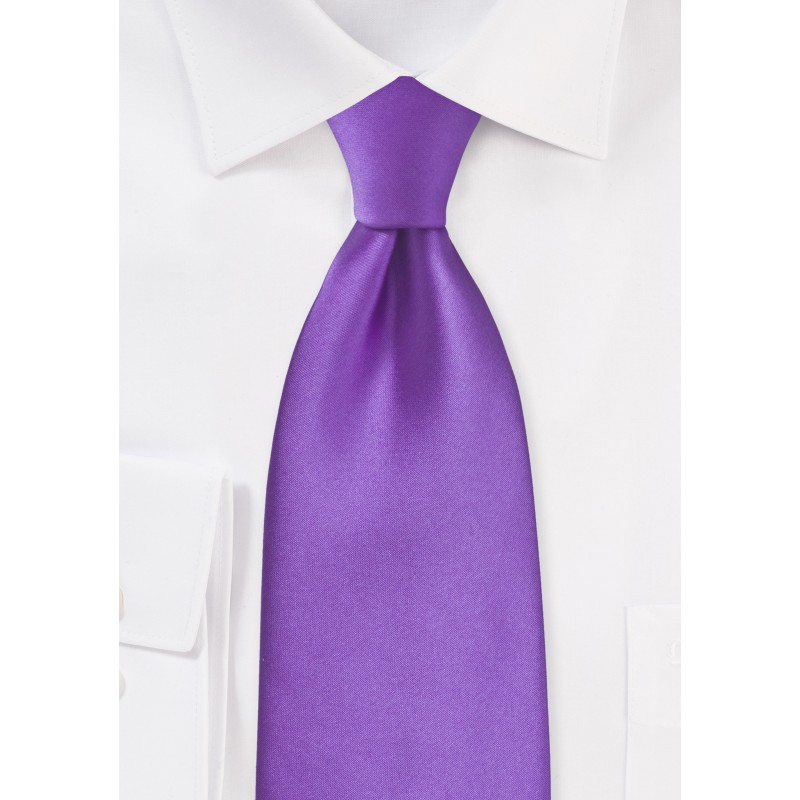 Kids Bright Purple Necktie