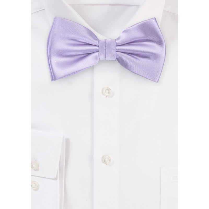 Soft Lavender Color Bow Tie