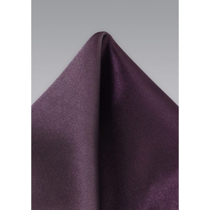 Solid Pocket Square in Berry Color
