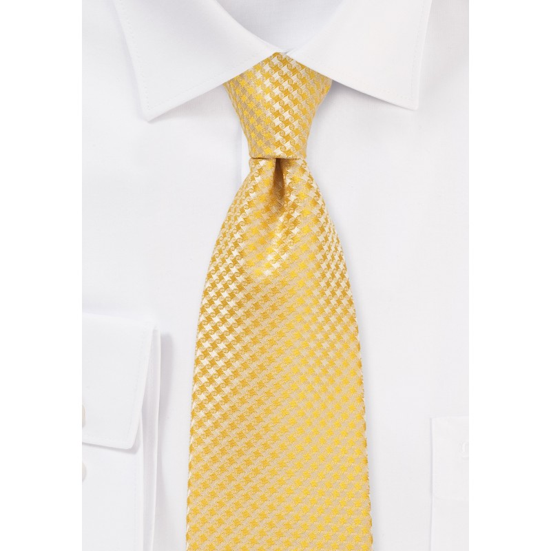 Dandelion Colored Tie in XL Length