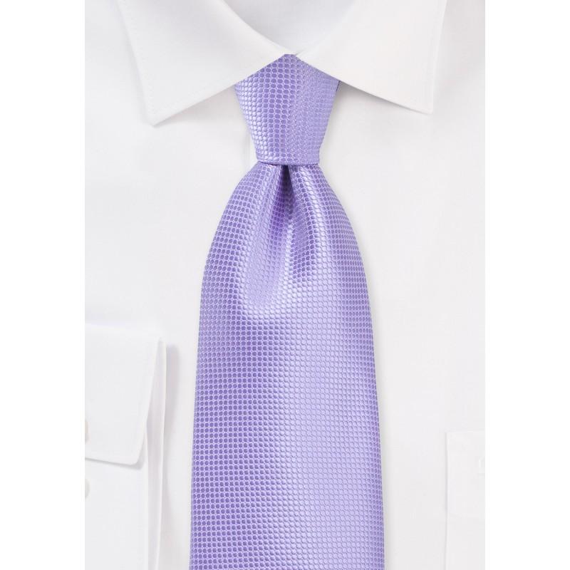 XL Length Tie in Violet Tulip
