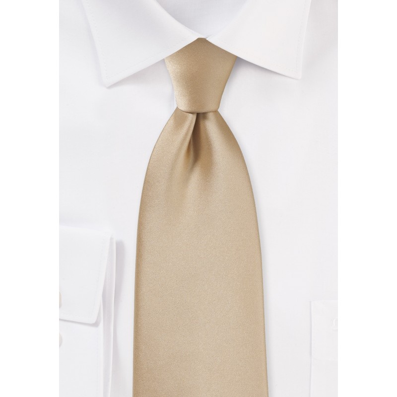 Oatmeal Colored Necktie for Kids