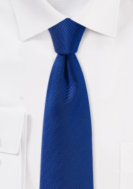 Slim Cut Tie in Sapphire Blue