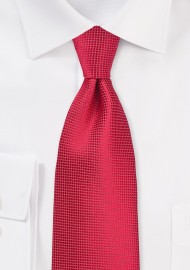 Solid Necktie in True Red
