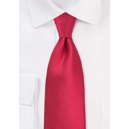 Solid Necktie in True Red