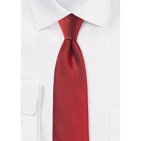 Paprika Red Skinny Tie