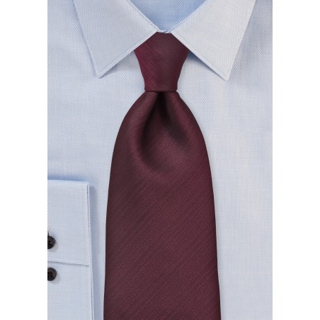 Textured Burgundy Tie