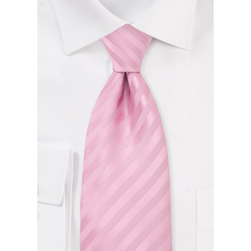 Extra Long Necktie in Rose-Pink