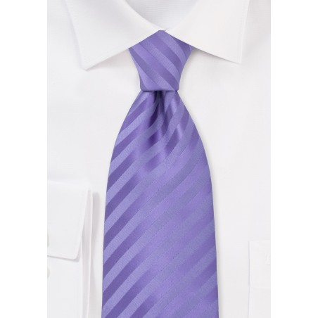 Solid Lavender-Purple Kids Tie