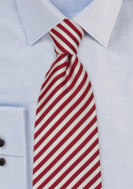 Red and White Extra Long Ties - Candy Cane Striped Tie in XL