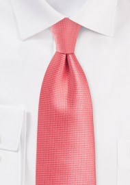 Textured Tie in Georgia Peach