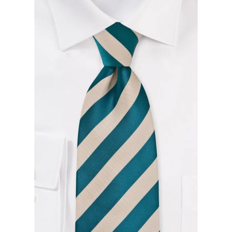 Riviera Blue and Champagne Tie for Kids