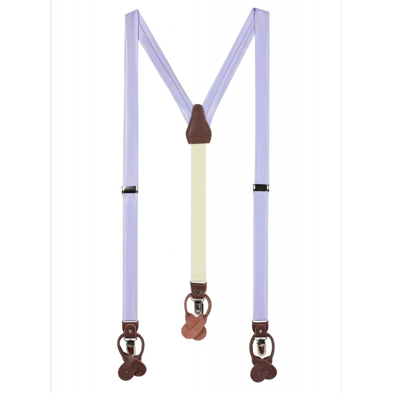 Elegant Summer Suspenders in Lavender