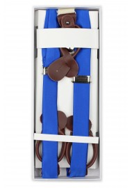 Marine Blue Fabric Suspenders in Box