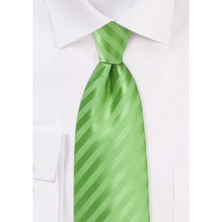 Extra Long Tie in Midori Green
