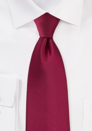 Crimson Red Colored Tie for Men