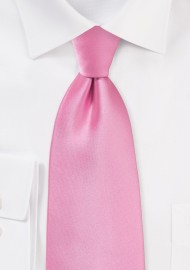 Solid Bright Pink Necktie